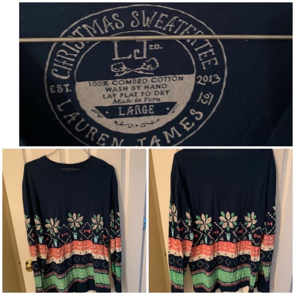 Lauren James Christmas sweater tee shirt